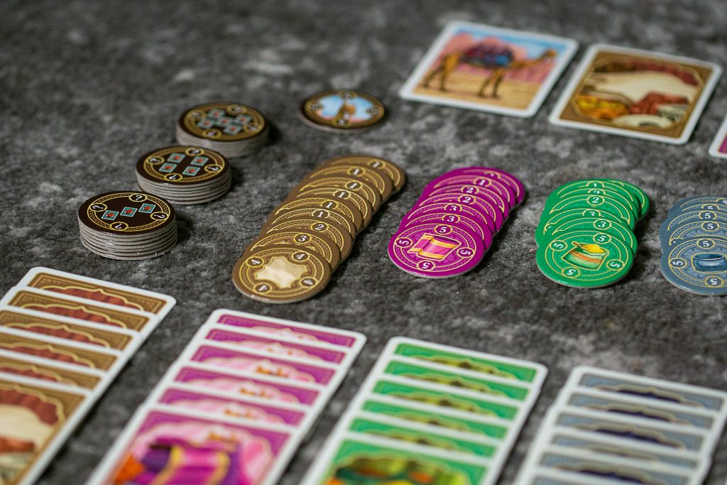 Photo of Jaipur tokens, discussing Is Jaipur Fun