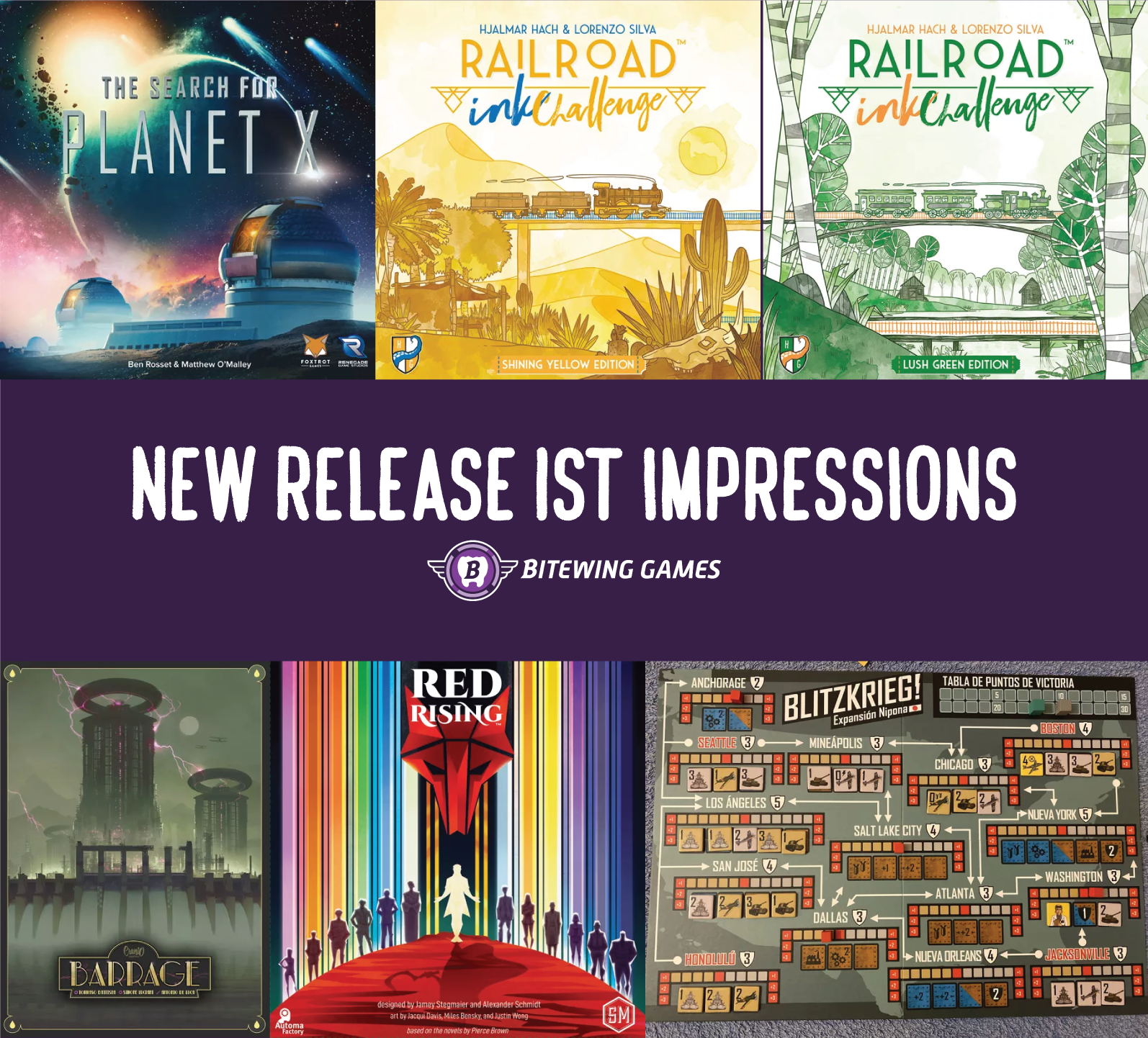 Candid Cardboard: 1st Impressions of Red Rising, The Search for Planet X, Barrage, and more!