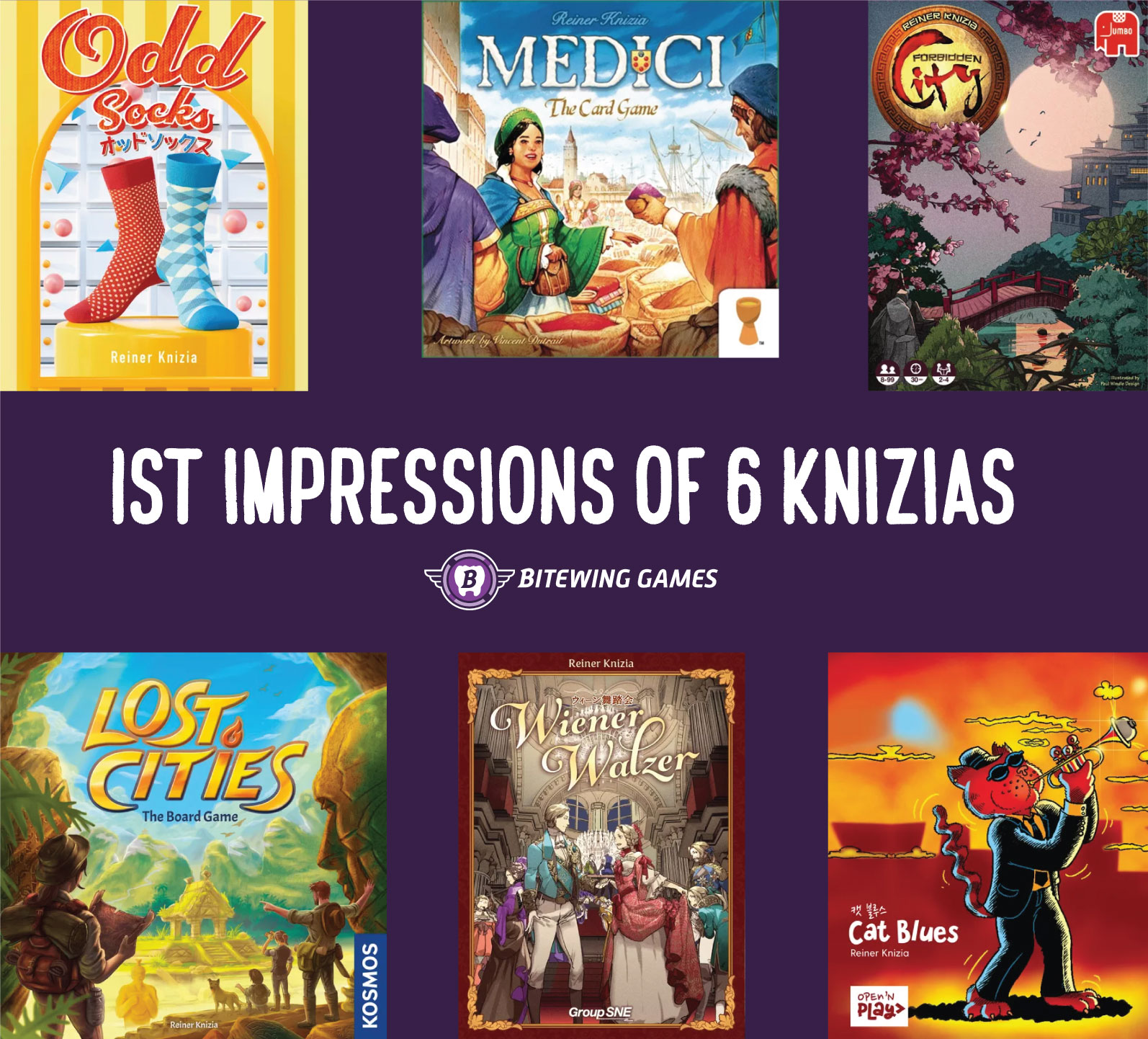 1st Impressions of 6 More Reiner Knizia Board Games!