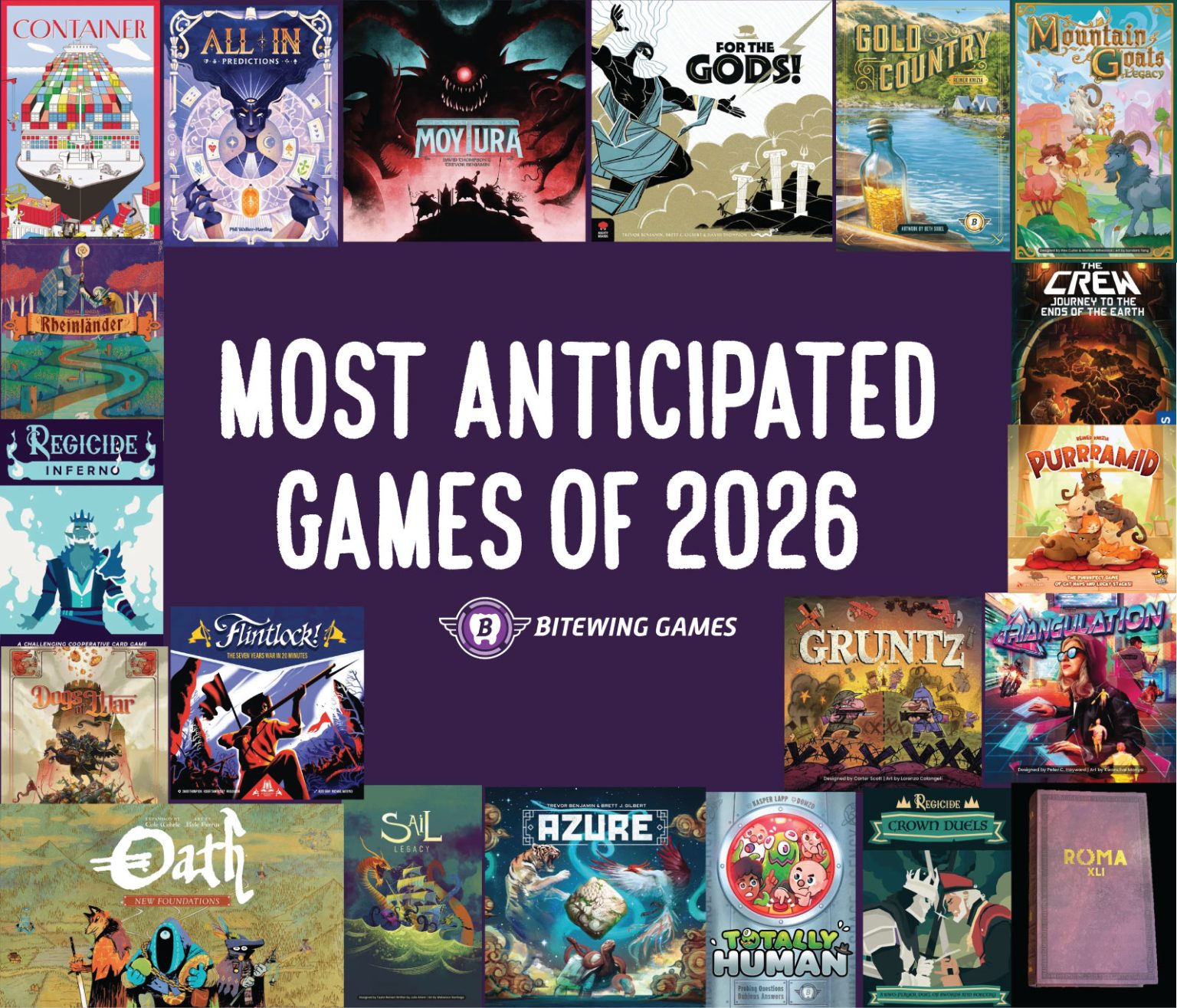 Most Anticipated Board Games of 2026 - Bitewing Games